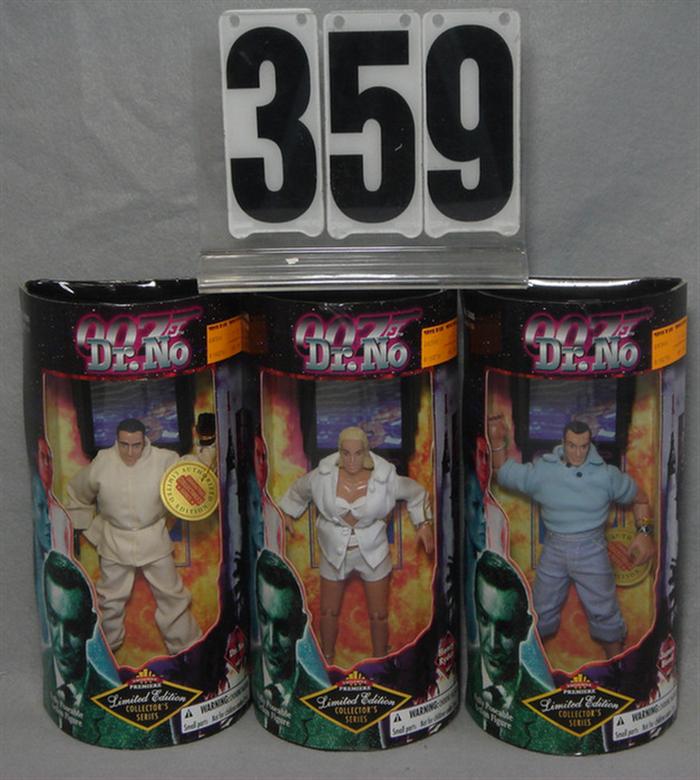 1997 007 Dr No Figures, set of 3,