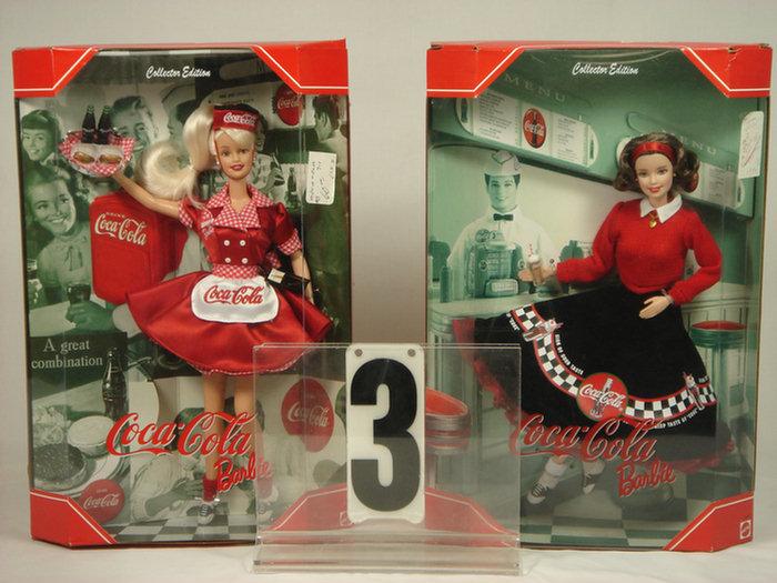 1999 & 1998 Coca Cola Barbie Dolls,