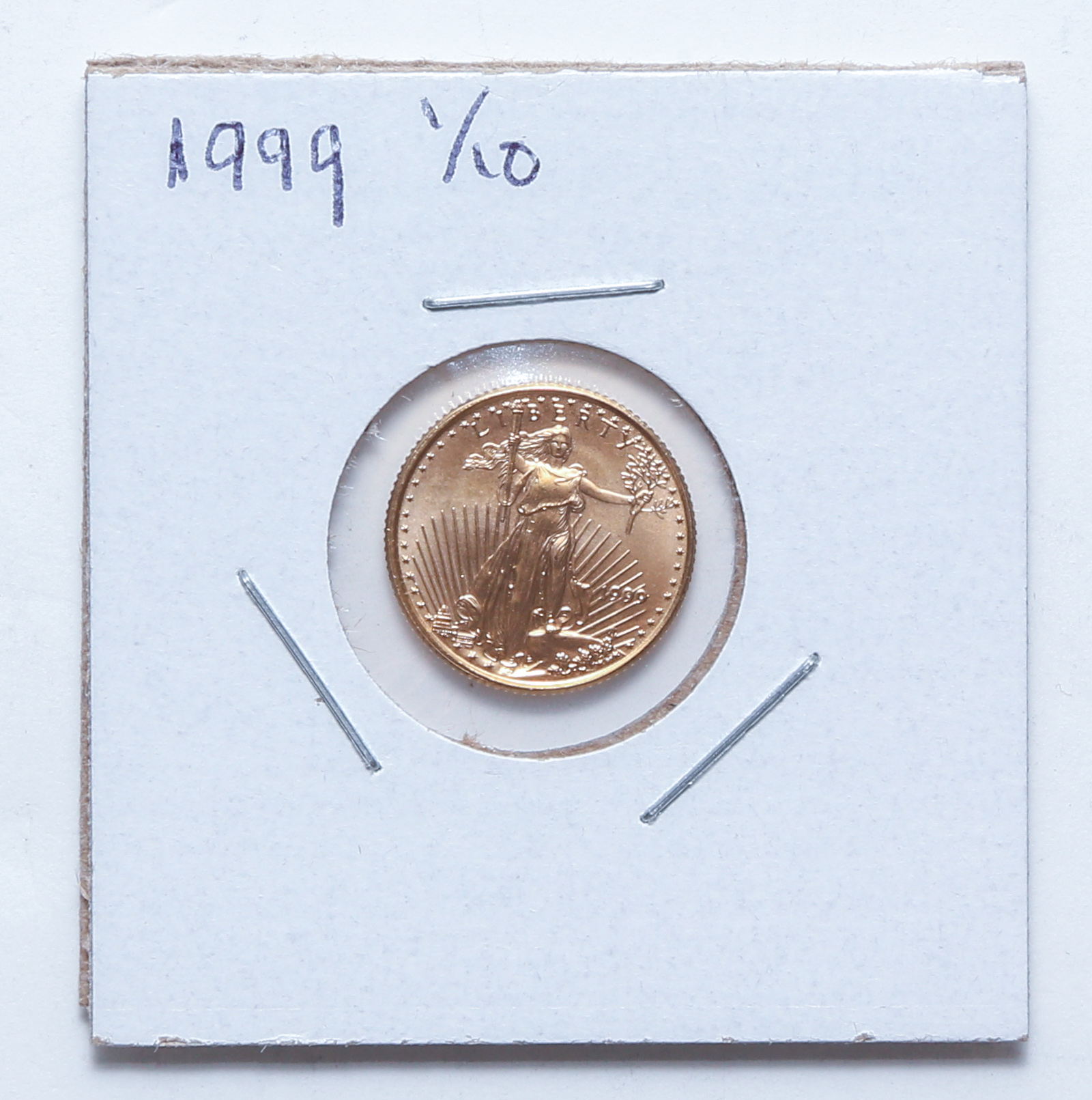 1999 GOLD $5 1/10TH OZ AMERICAN