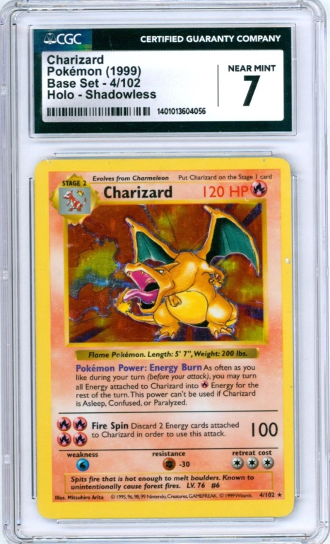 1999 POKEMON BASE SHADOWLESS