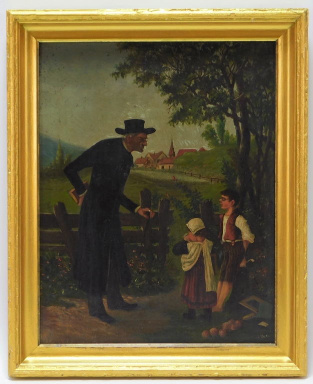 19C AMERICAN FOLK ART MINISTER &