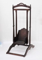19C. AMERICAN MAHOGANY CHILD'S