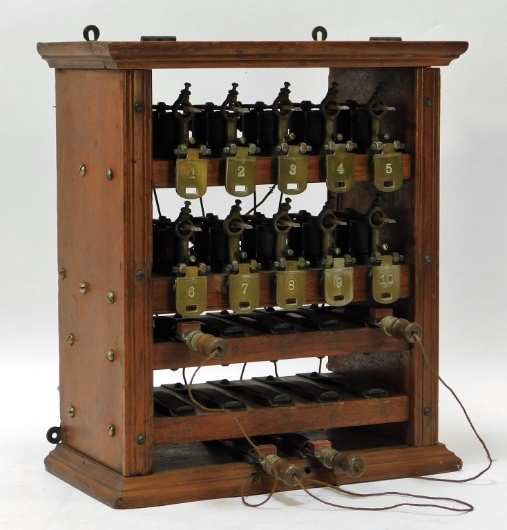 19C AMERICAN MAHOGANY TELEPHONE