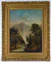 19C AMERICAN MOUNTAIN RIVER O/