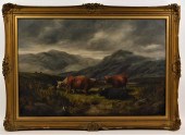 19C AMERICAN O/C WESTERN OXEN
