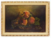 19C AMERICAN PEACHES STILL LIF
