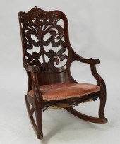 19C AMERICAN ROCOCO LAMINATED