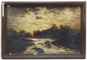 19C AMERICAN ROMANTIC MOONLIT