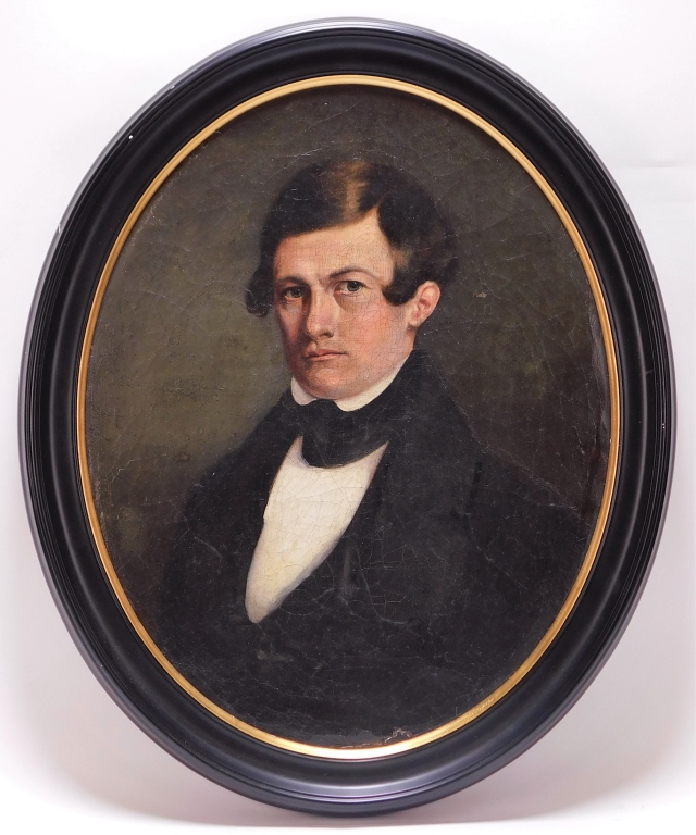 19C AMERICAN SCHOOL PORTRAIT OF A