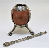 19C. ARGENTINEAN SILVER MOUNTE