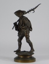 19C AUSTRIAN GESCHUTZT BRONZE