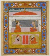 19C BABY KRISHNA INDIAN MINIAT