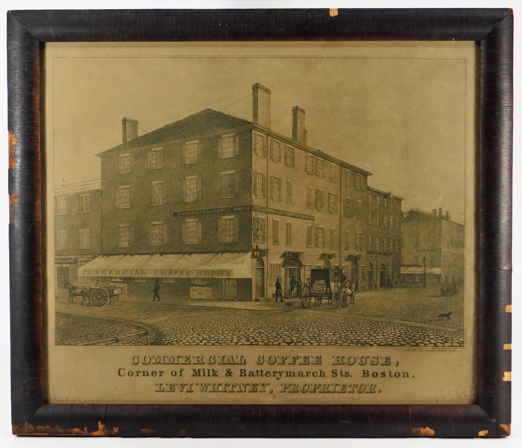 19C BOSTON COFFEE HOUSE ADVERTISING