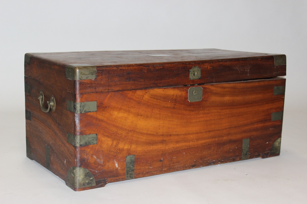 19C CHINESE EXPORT BRASS BOUND