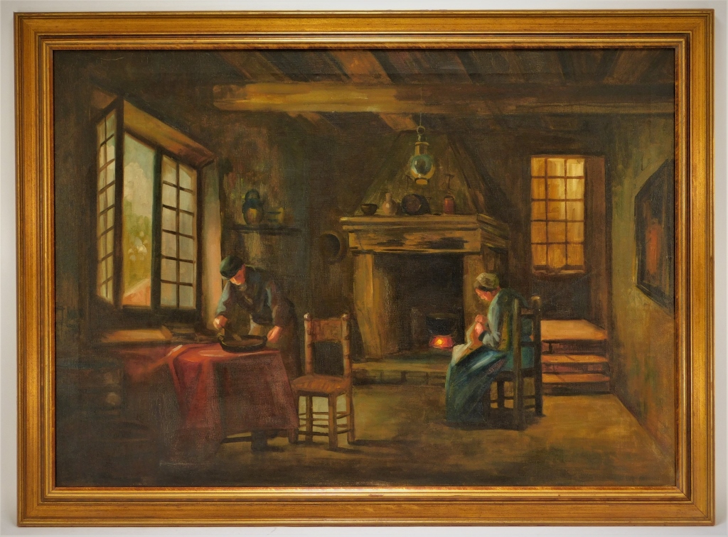 19C CONTINENTAL INTERIOR HEARTH