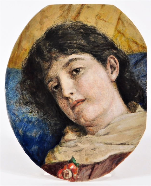 19C EDGAR HUNTER ENGLISH PORTRAIT