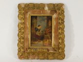 19C EUROPEAN O/B PAINTING OF G