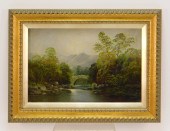 19C EUROPEAN SCHOOL BRIDGE LAN