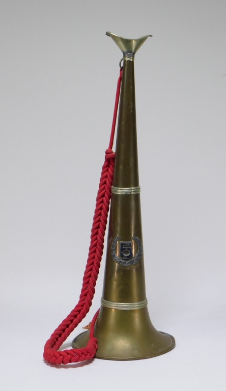 19C FIREMAN FIRE FIGHTER BRASS #5