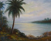19C FLORIDA LANDSCAPE PAINTING