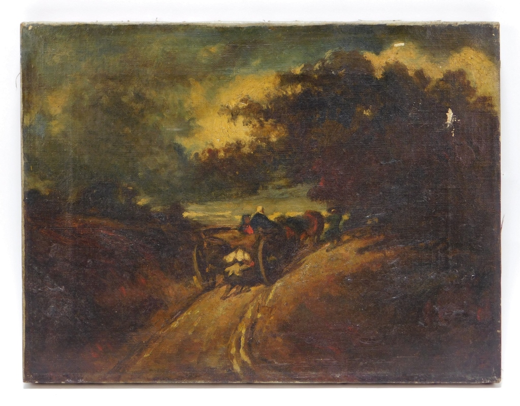 19C FRENCH BARBIZON SCHOOL FARM