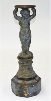 19C. FRENCH BLUED CAST IRON FI