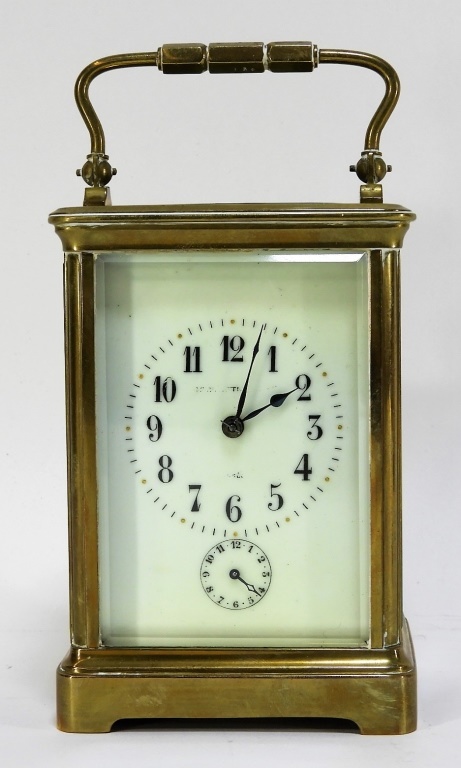19C FRENCH BRASS CRYSTAL CARRIAGE