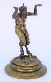 19C. FRENCH BRONZE MYTHICAL BE