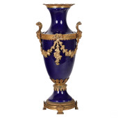 19C FRENCH COBALT PORCELAIN &