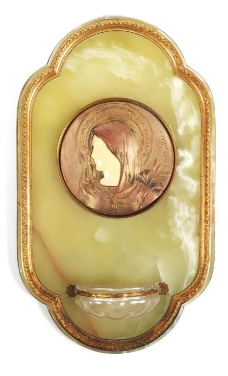 19C FRENCH HOLY WATER FONT WALL