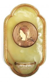 19C FRENCH HOLY WATER FONT WAL
