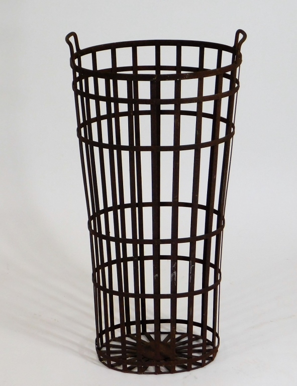 19C FRENCH IRON HANDLED WASTE