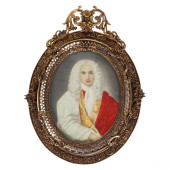 19C FRENCH MINIATURE PORTRAIT