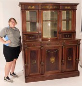 19C FRENCH ORMOLU BREAKFRONT C