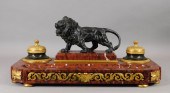 19C FRENCH ORMOLU BRONZE ROUGE