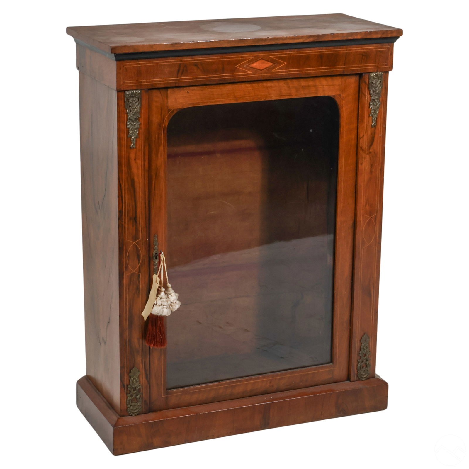 19C FRENCH WOOD & GLASS VITRINE