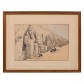 19C HAND COLORED LITHOGRAPH AF