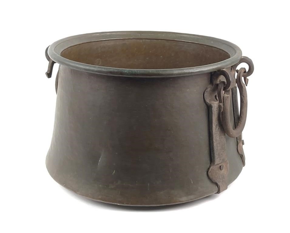 19C HAND-HAMMERED COPPER