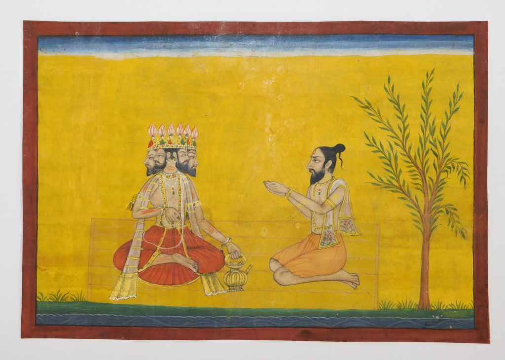 19C INDIAN PAHARI SCHOOL BRAHMA &