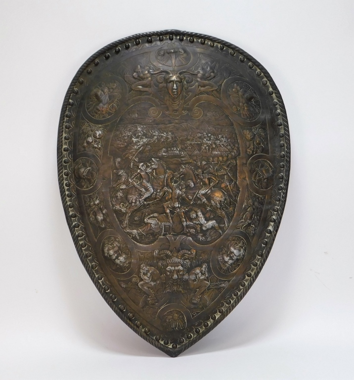 19C ITALIAN BATTLE SCENE CAST