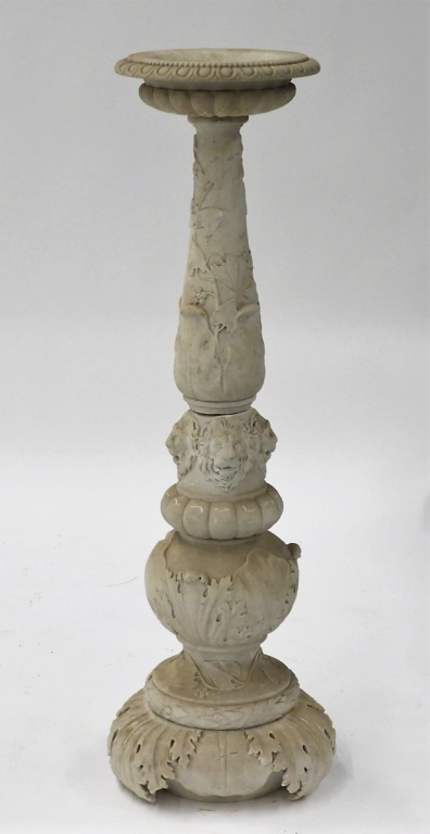 19C. ITALIAN CARRERA MARBLE FIGURAL