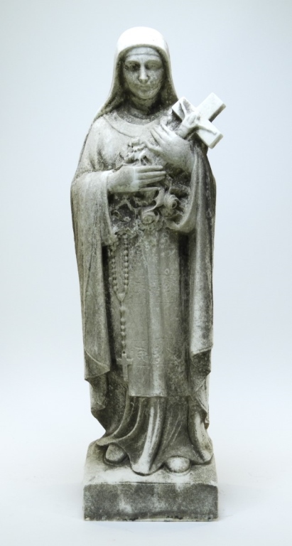 19C. ITALIAN CARVED WHITE MARBLE