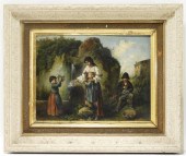 19C ITALIAN CLASSICAL GENRE LA