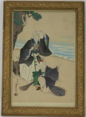 19C JAPANESE MEIJI PERIOD SCEN