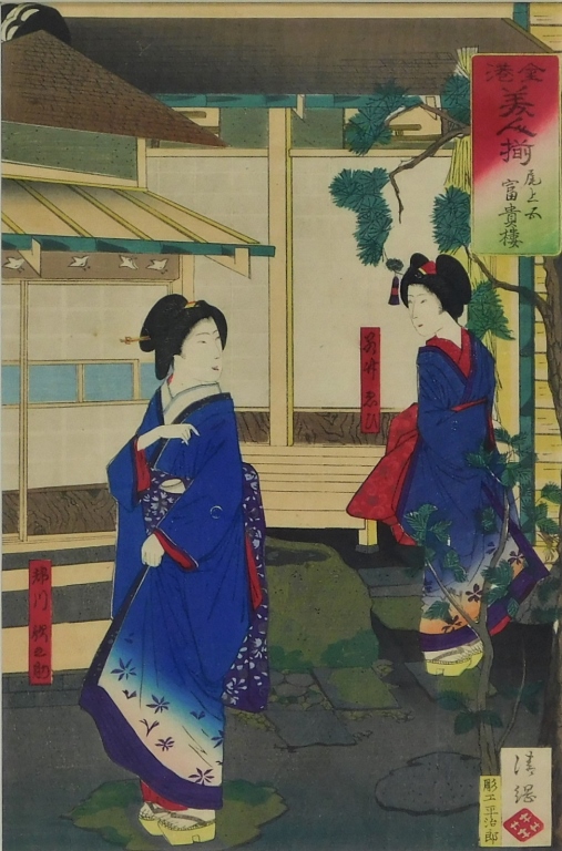 19C JAPANESE WOODBLOCK PRINT OF
