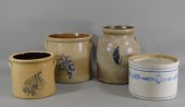 19C MASSACHUSETTS BLUE GLAZE S