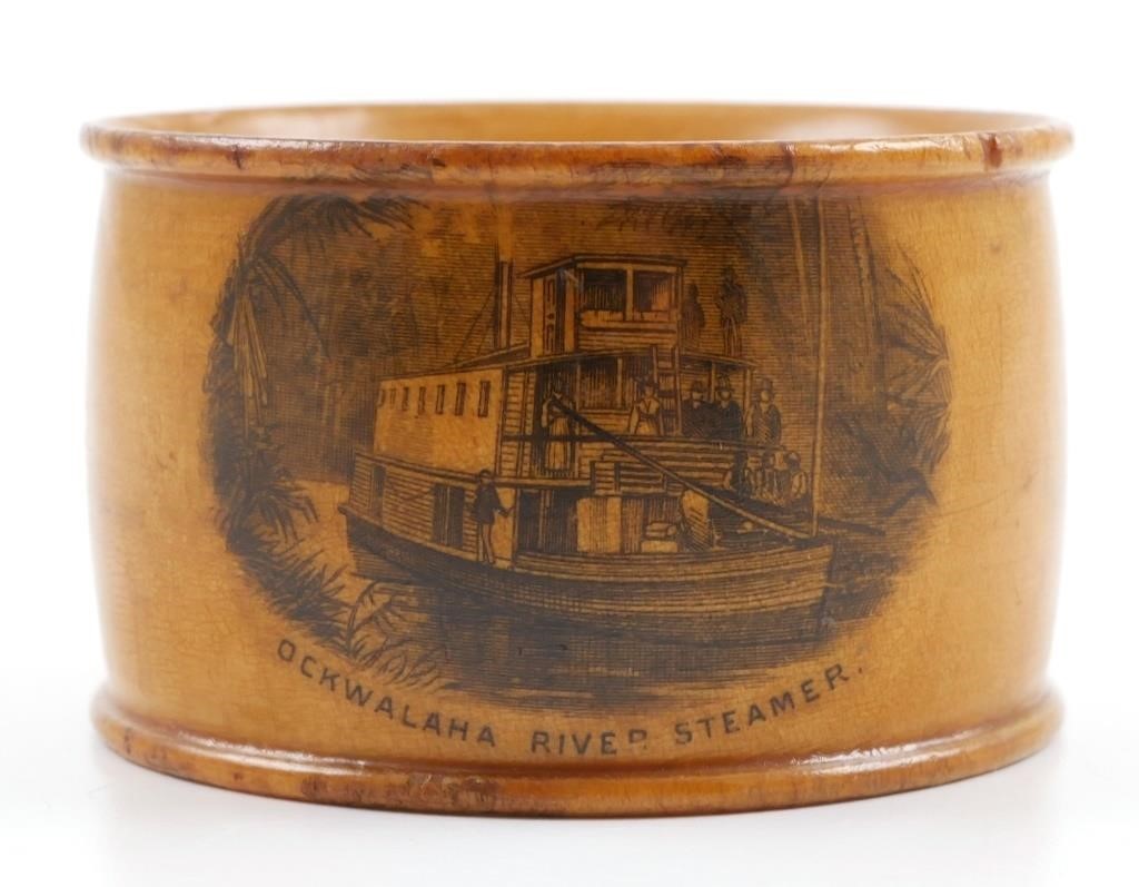 19C MAUCHLINE WARE OCKLAWAHA NAPKIN