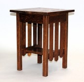 19C MISSION OAK SLAT SIDE STOO
