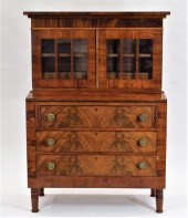 19C NE FEDERAL MAHOGANY VENEER