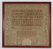 19C NEW ENGLAND 1831 EMBROIDER